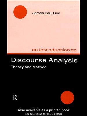 cover image of An Introduction to Discourse Analysis